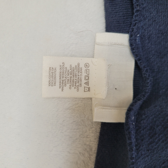 LOFT Navy Tee with Multicolor Embroidery - Picture 5 of 5